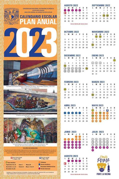 calendario unam 2023